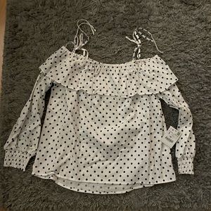New: Zara polka dot top